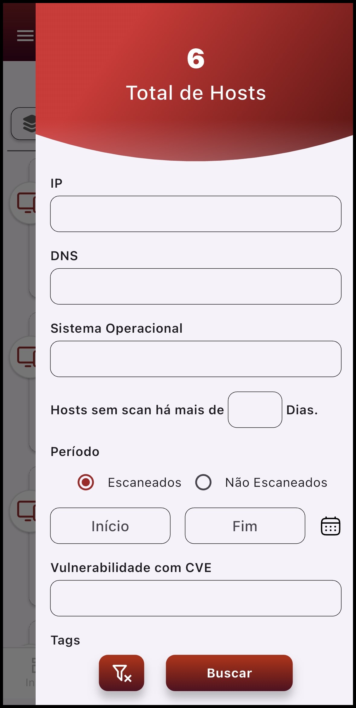 Filtros de Hosts
