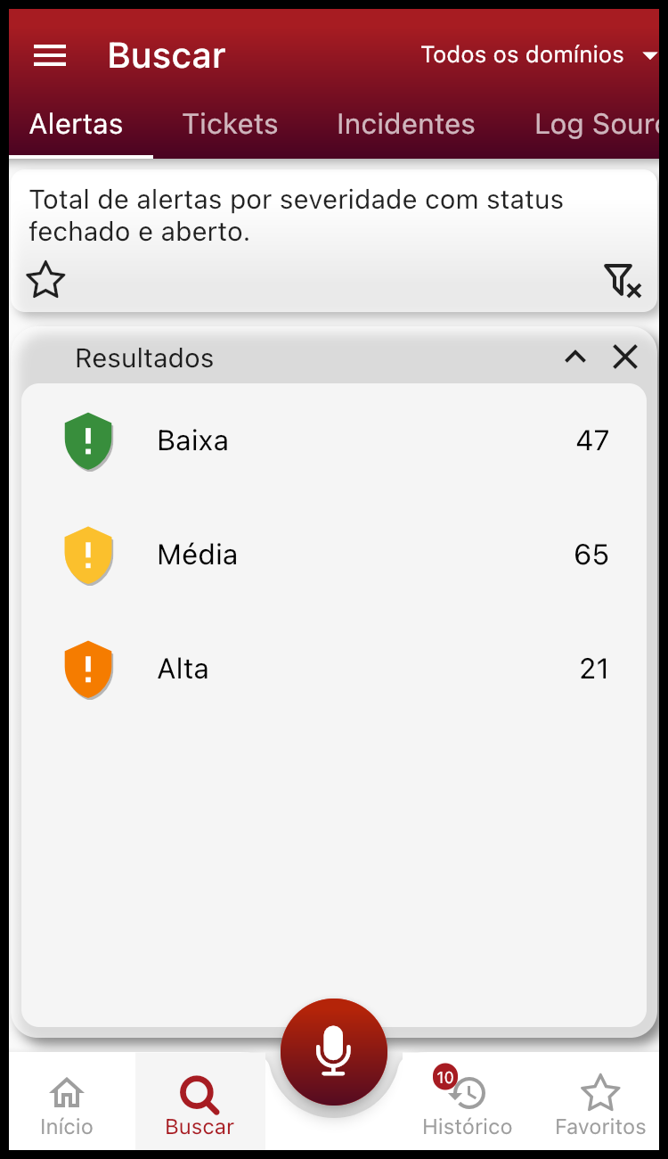 Resultado Contar alertas